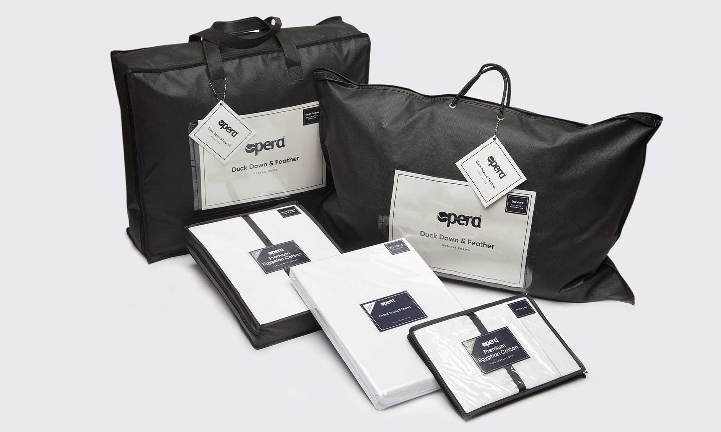 Duck Down and Feather Bed Sheet Bundle