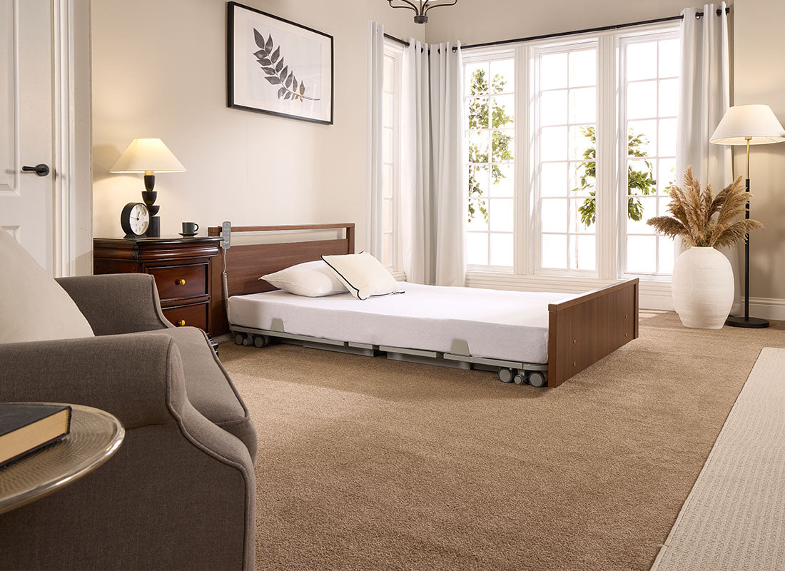 Solo Low Footboard Profiling Floor Bed