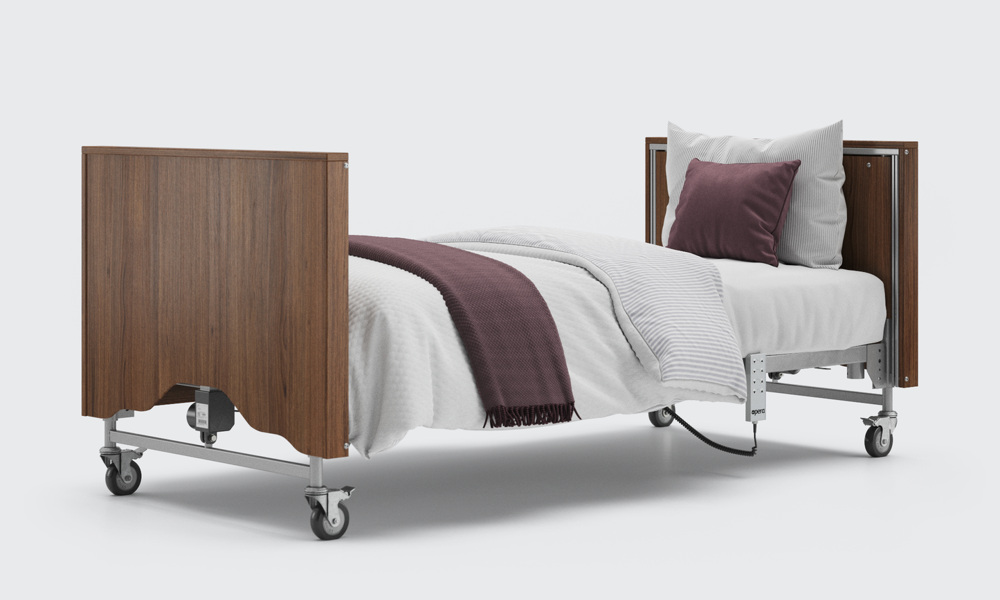 classic walnut enclosed with without side rails