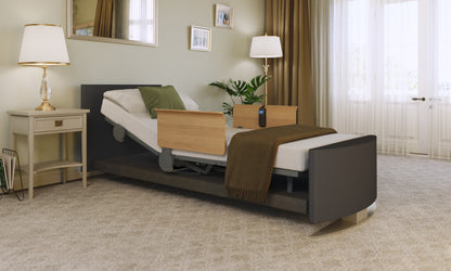 RotoBed® Change Rotating Chair Bed in anthracite with back rest raised