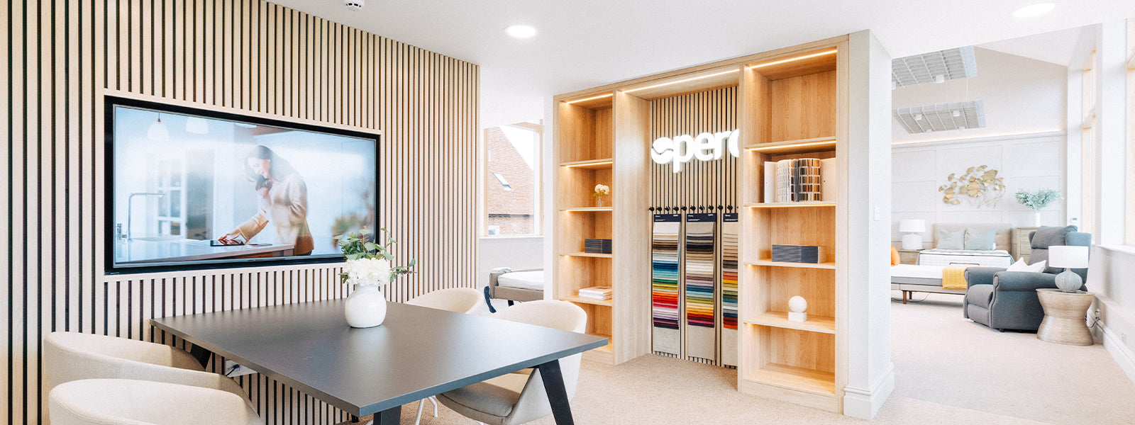 Welcome area of the Opera Buckinghamshire showroom