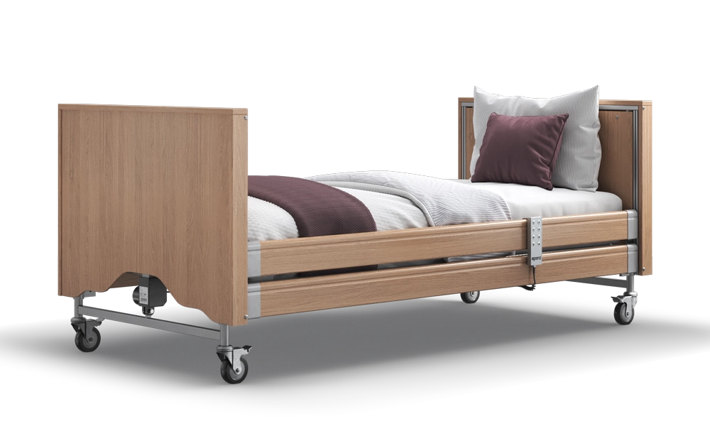 Oak Enclosed Classic Profiling Bed With Side Rails