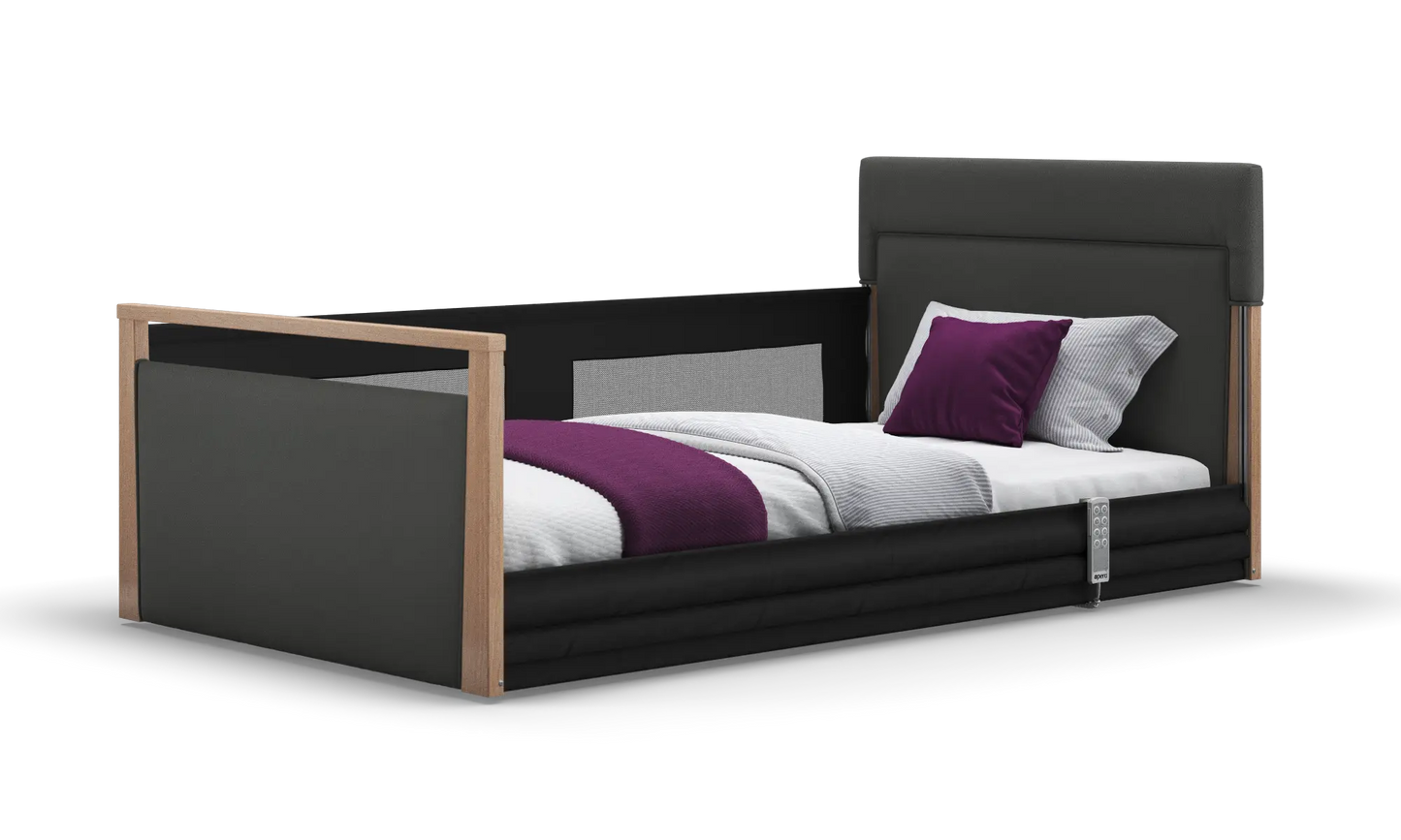 Solo SafeSide Upholstered Profiling Floor Bed