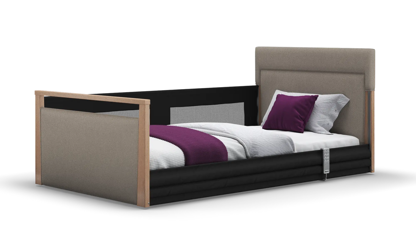 Solo SafeSide Upholstered Profiling Floor Bed