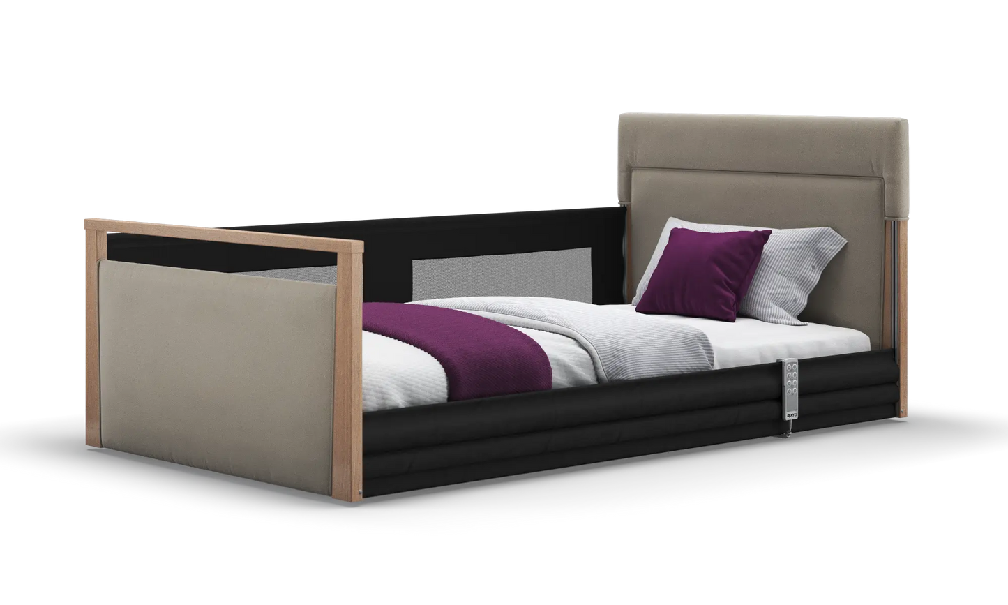 Solo SafeSide Upholstered Profiling Floor Bed