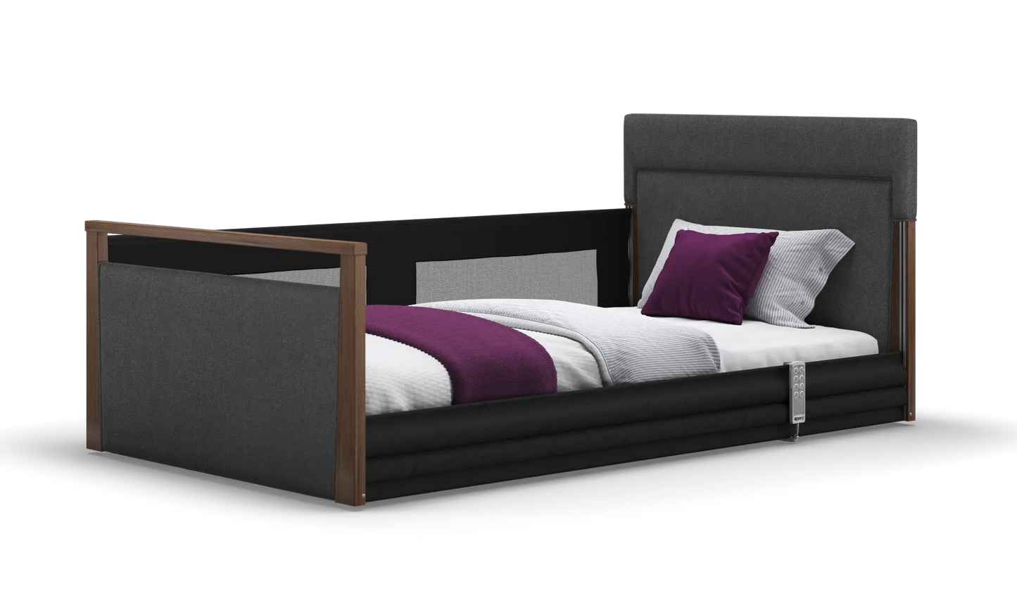 Solo SafeSide Upholstered Profiling Floor Bed