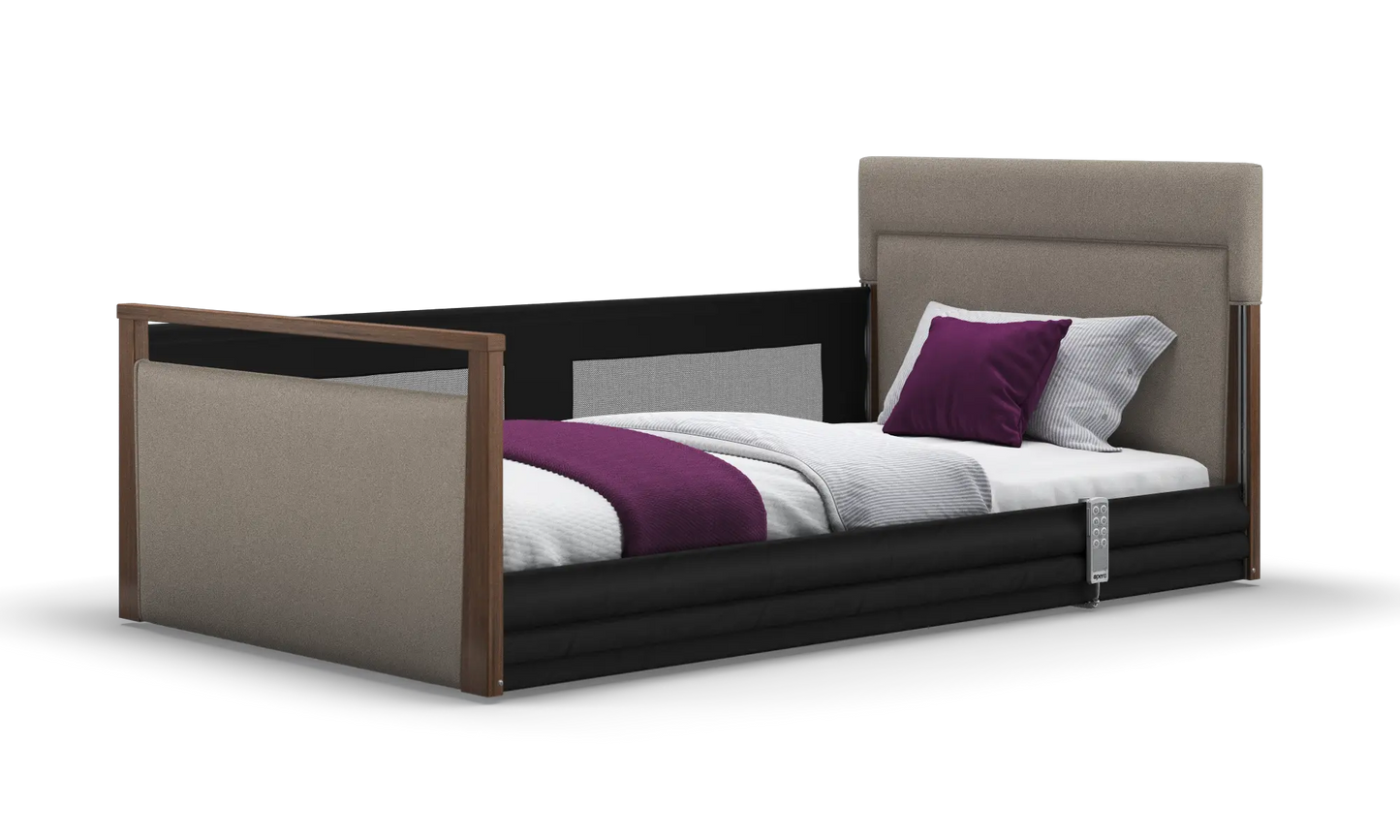Solo SafeSide Upholstered Profiling Floor Bed