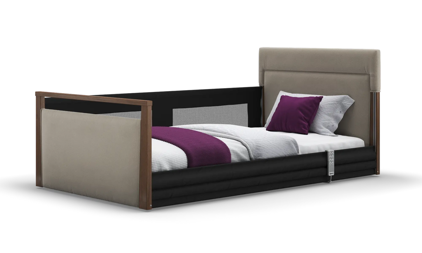 Solo SafeSide Upholstered Profiling Floor Bed