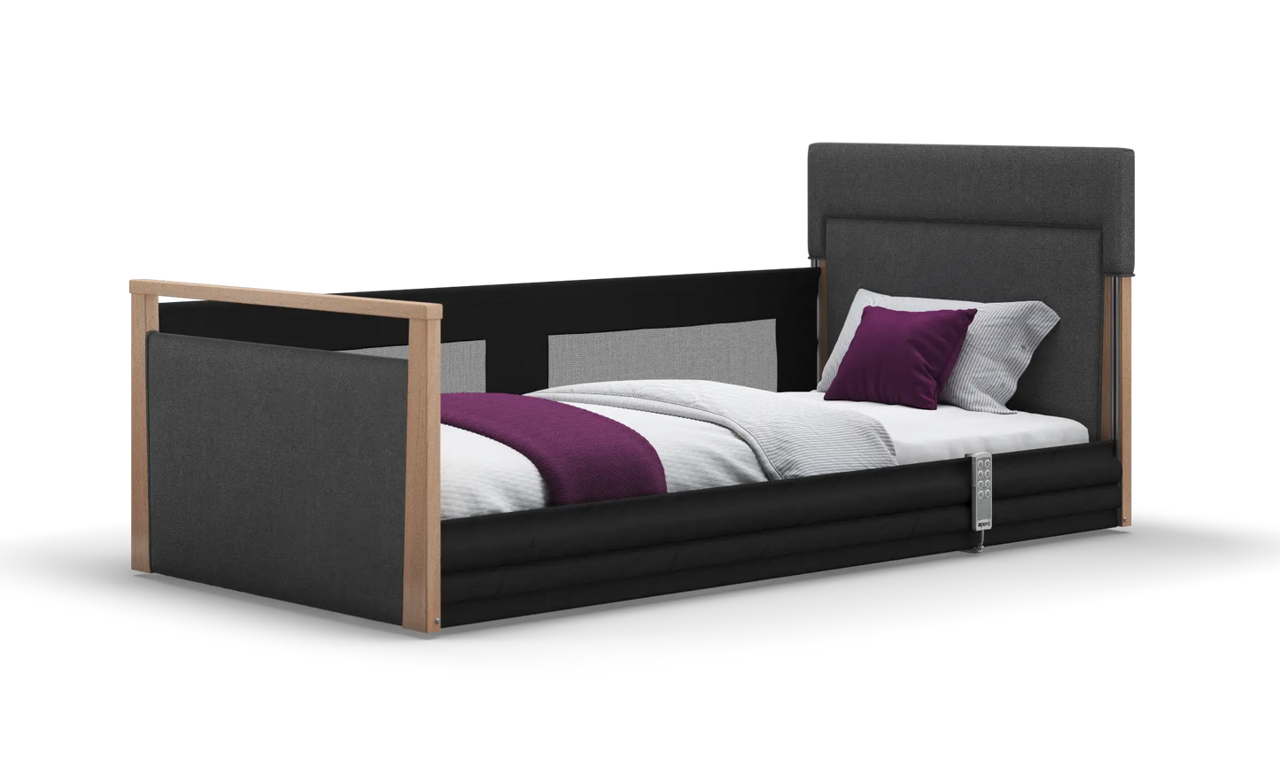Solo SafeSide Upholstered Profiling Floor Bed