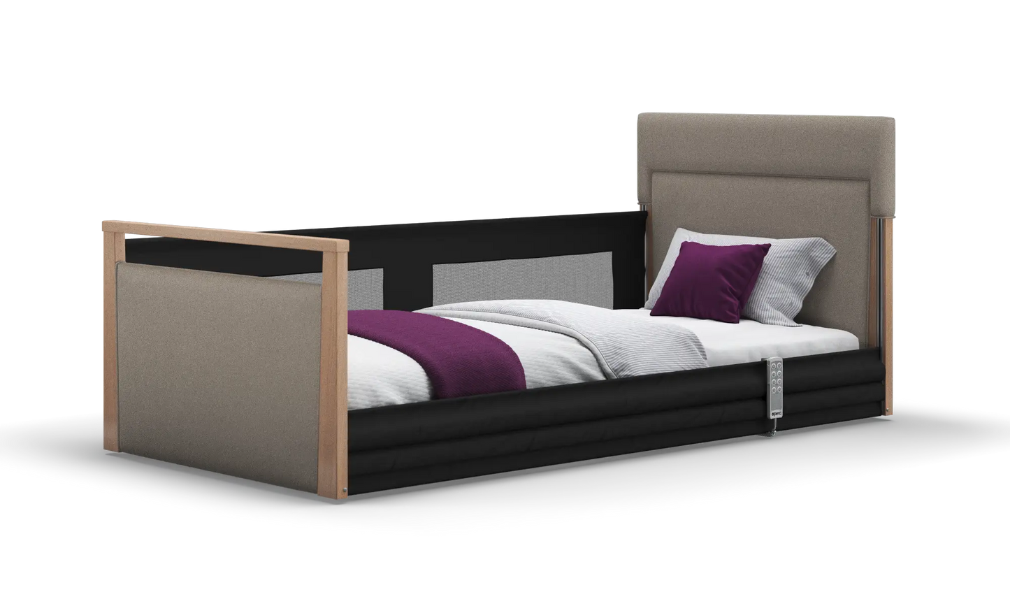 Solo SafeSide Upholstered Profiling Floor Bed