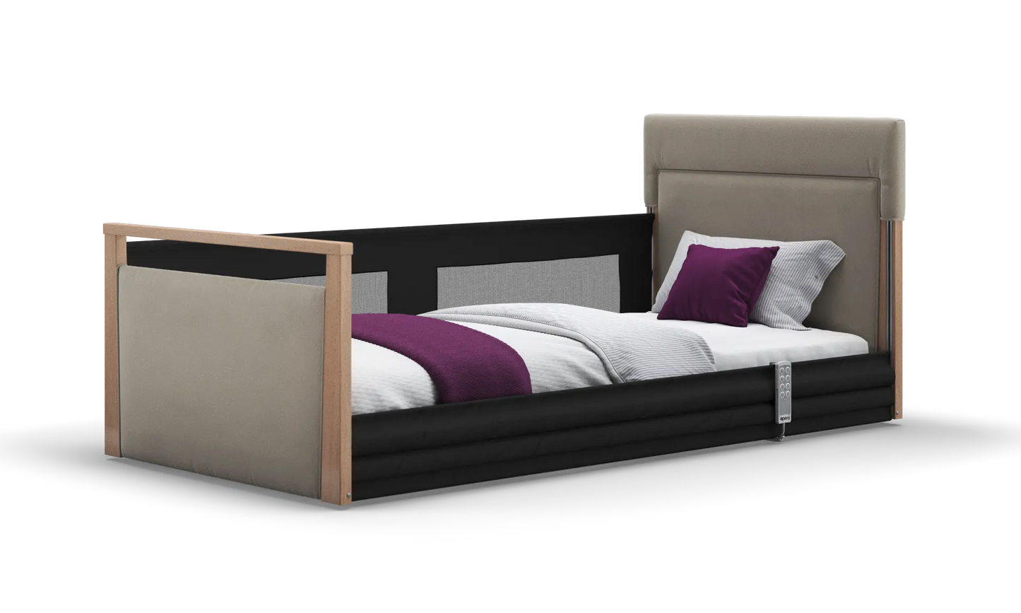 Solo SafeSide Upholstered Profiling Floor Bed