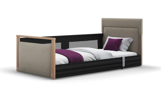 Solo SafeSide Upholstered Profiling Floor Bed
