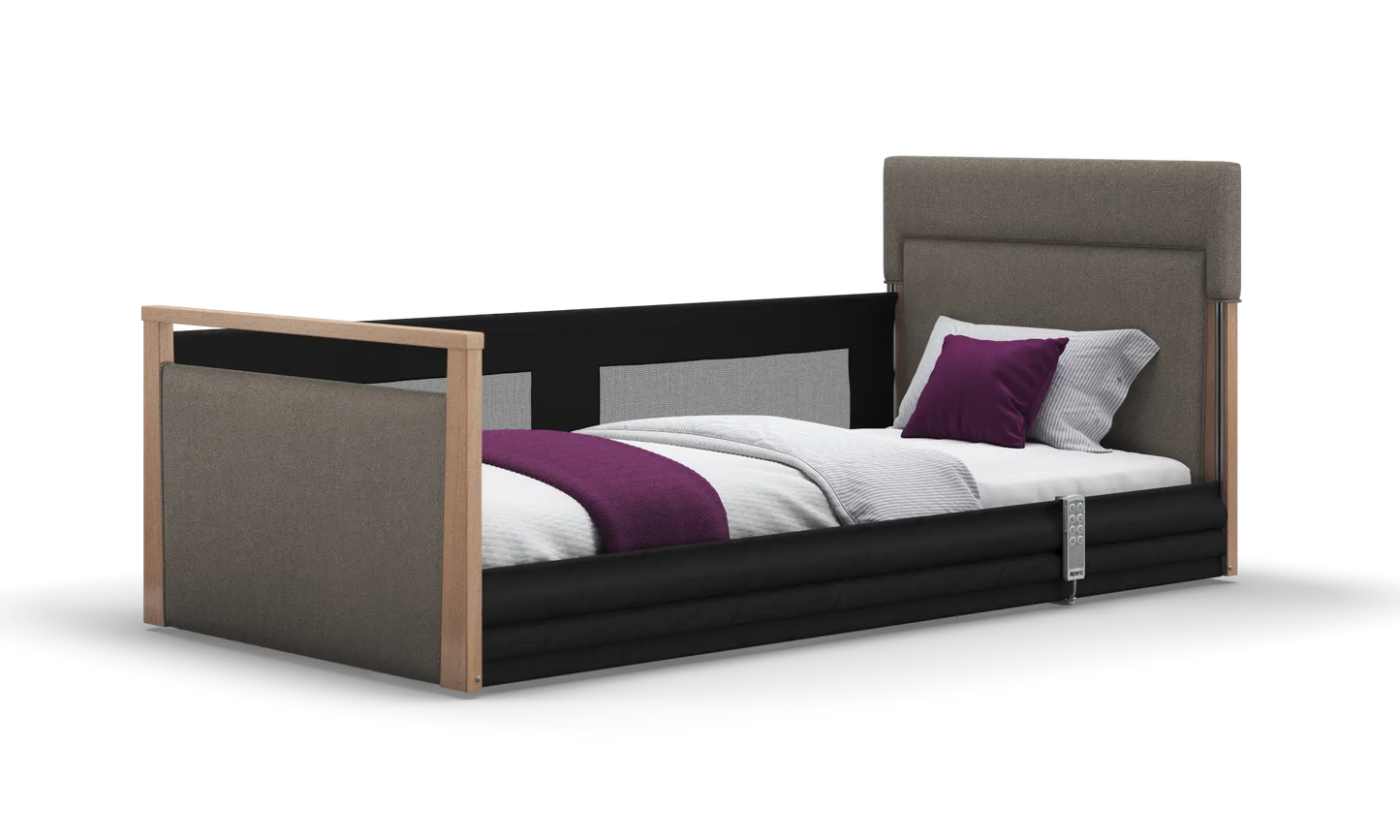 Solo SafeSide Upholstered Profiling Floor Bed