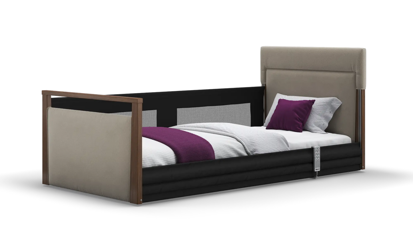 Solo SafeSide Upholstered Profiling Floor Bed