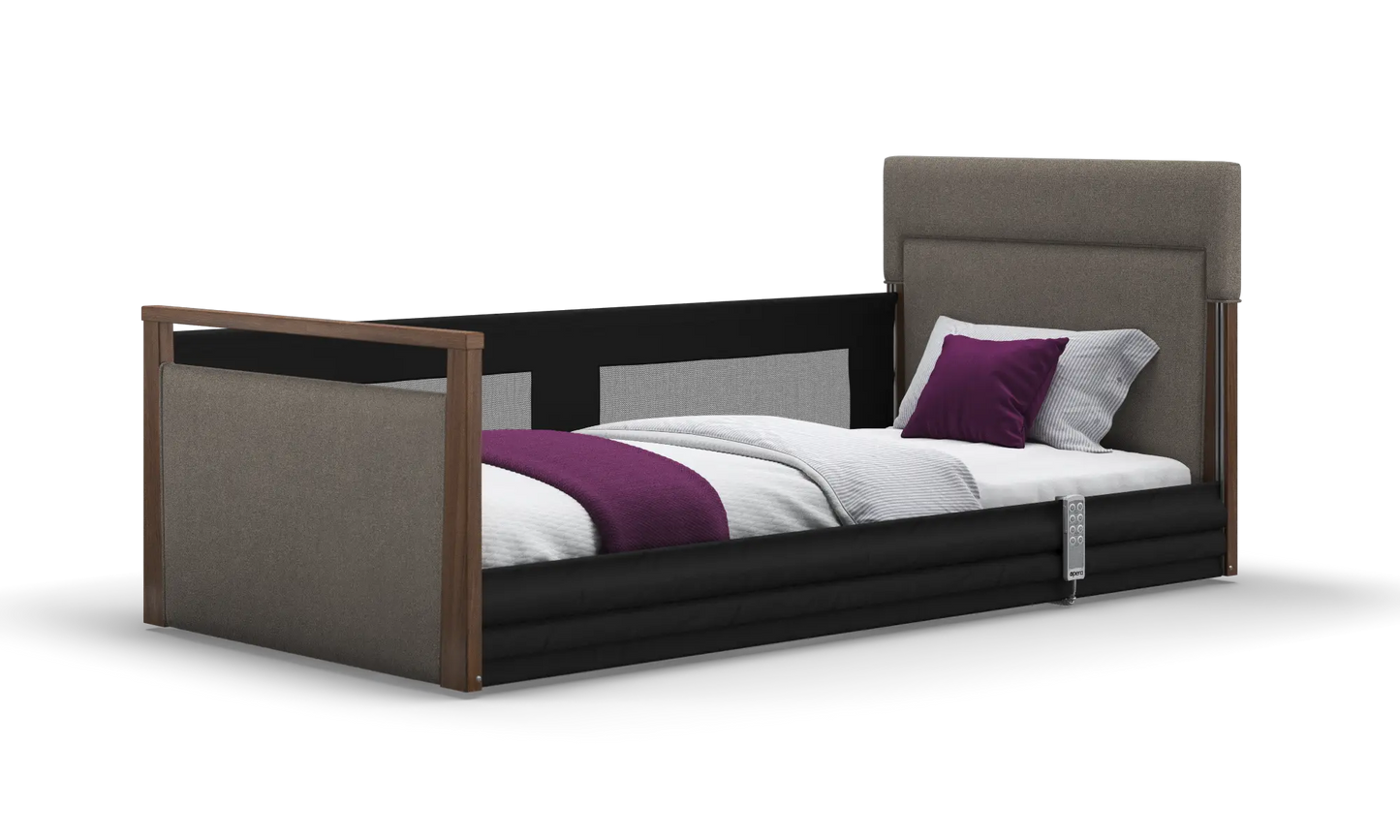 Solo SafeSide Upholstered Profiling Floor Bed