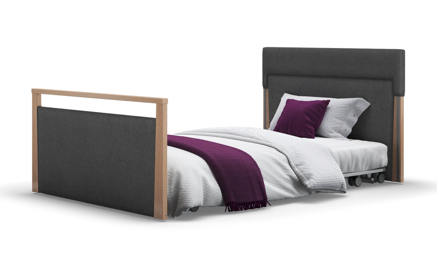 Solo SafeSide Upholstered Profiling Floor Bed