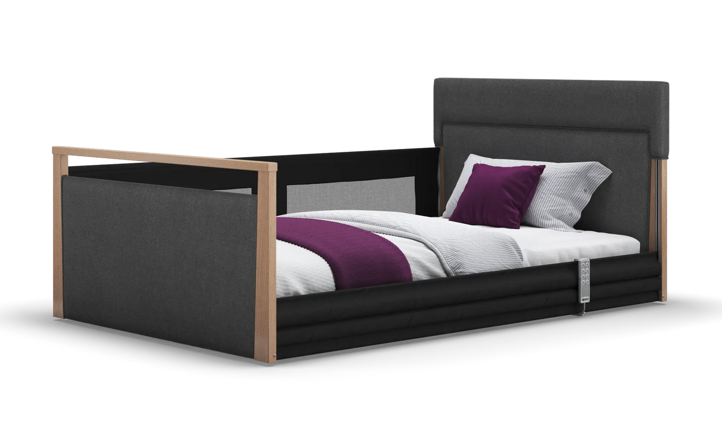 Solo SafeSide Upholstered Profiling Floor Bed