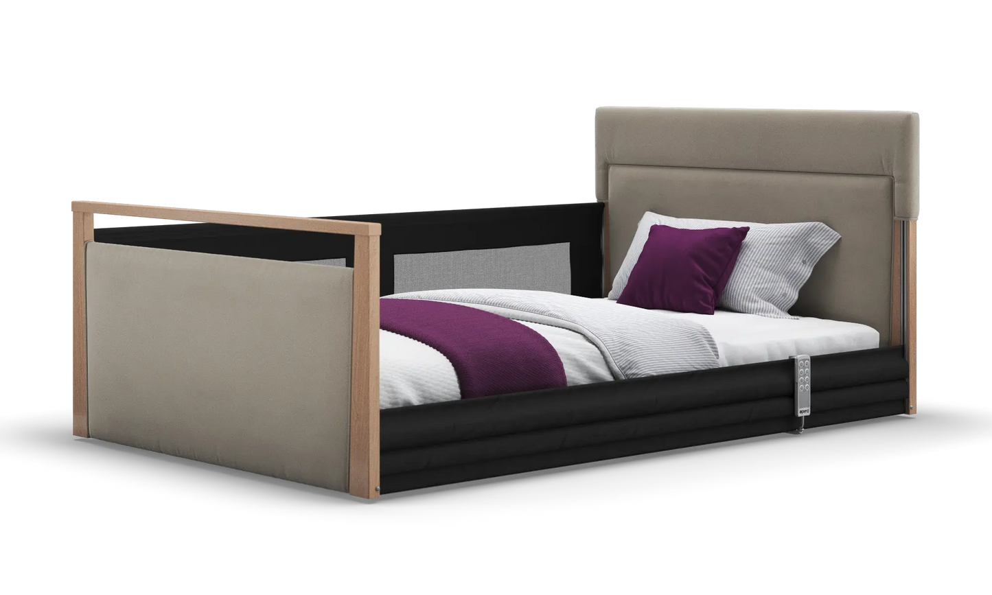 Solo SafeSide Upholstered Profiling Floor Bed