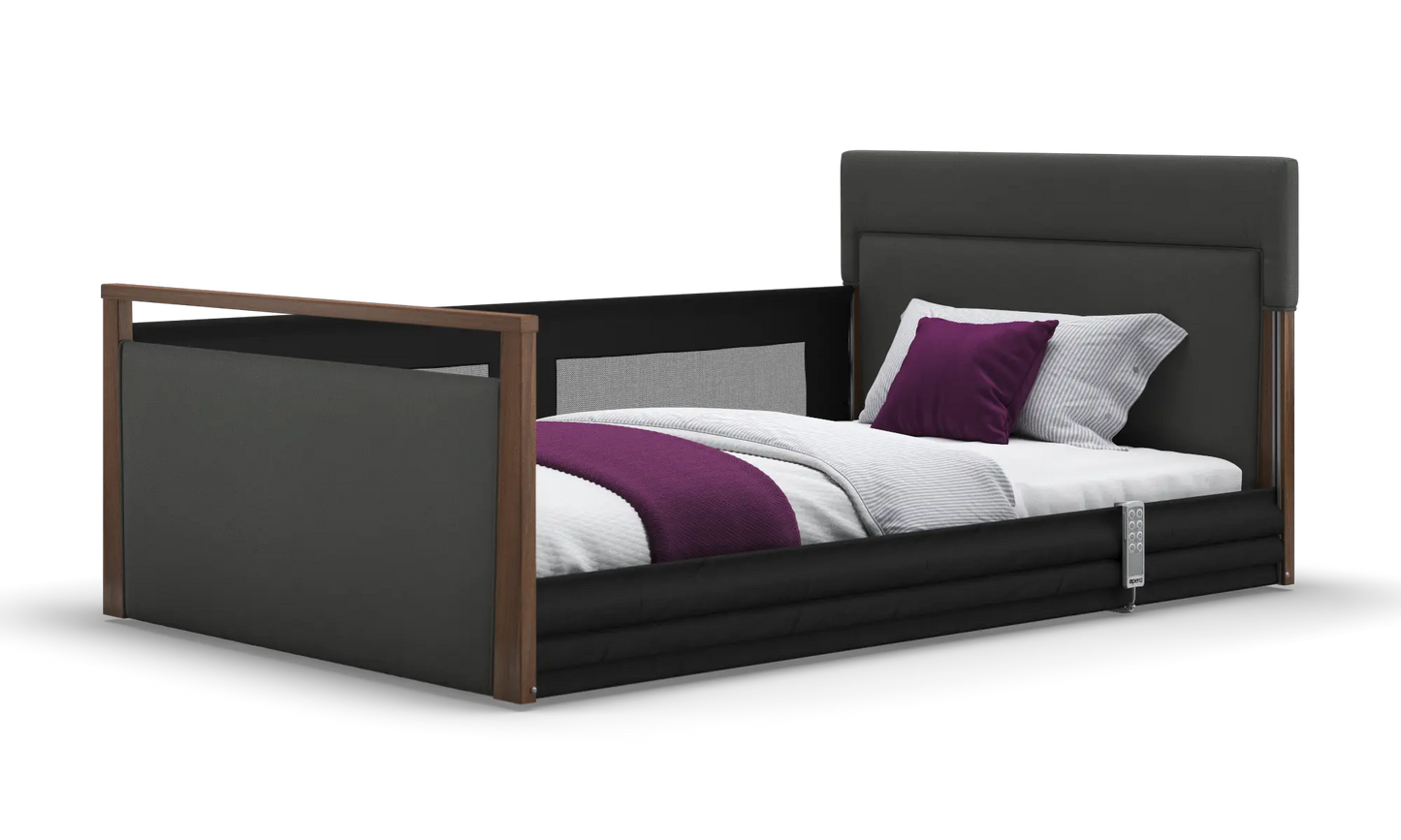 Solo SafeSide Upholstered Profiling Floor Bed