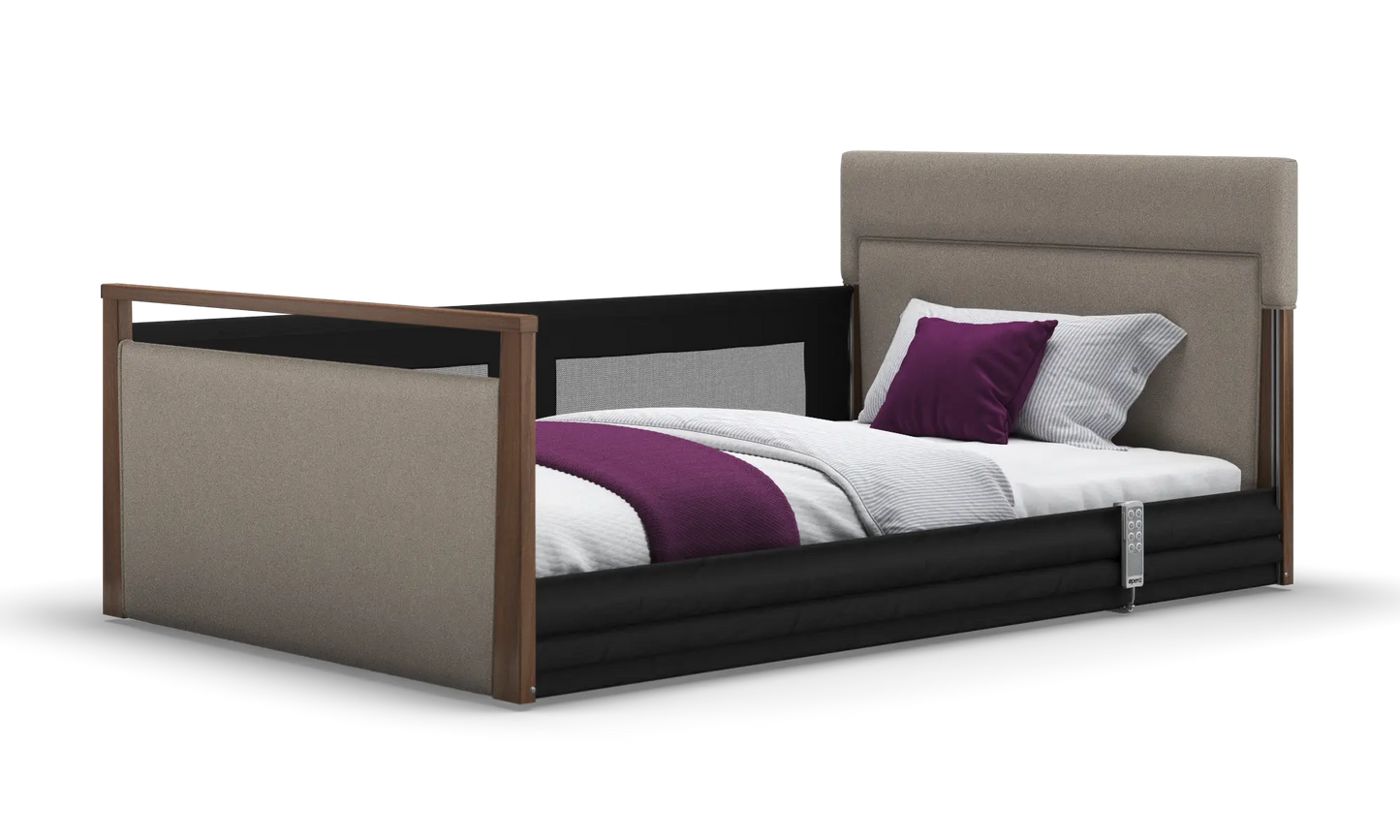 Solo SafeSide Upholstered Profiling Floor Bed