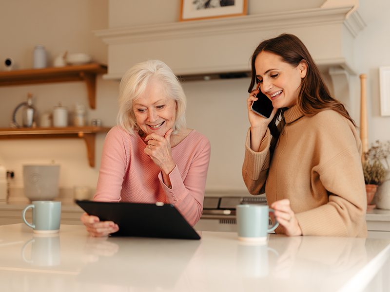 people on a virtual visit from there own home