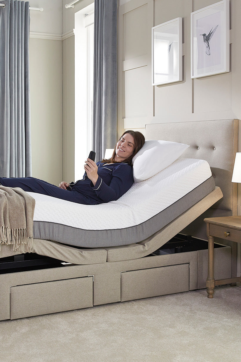 Heated adjustable bed discount