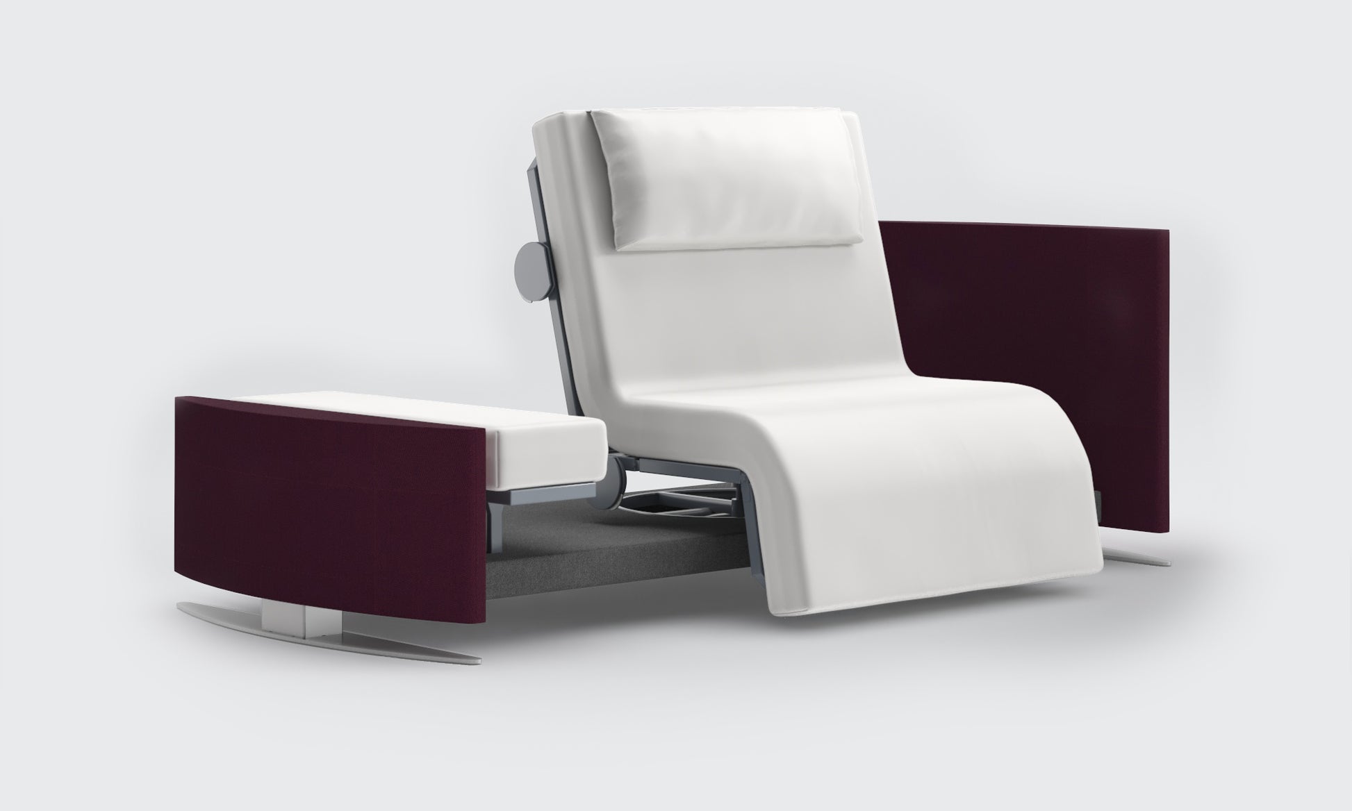 RotoBed® Change Rotating Chair Bed in wine 
