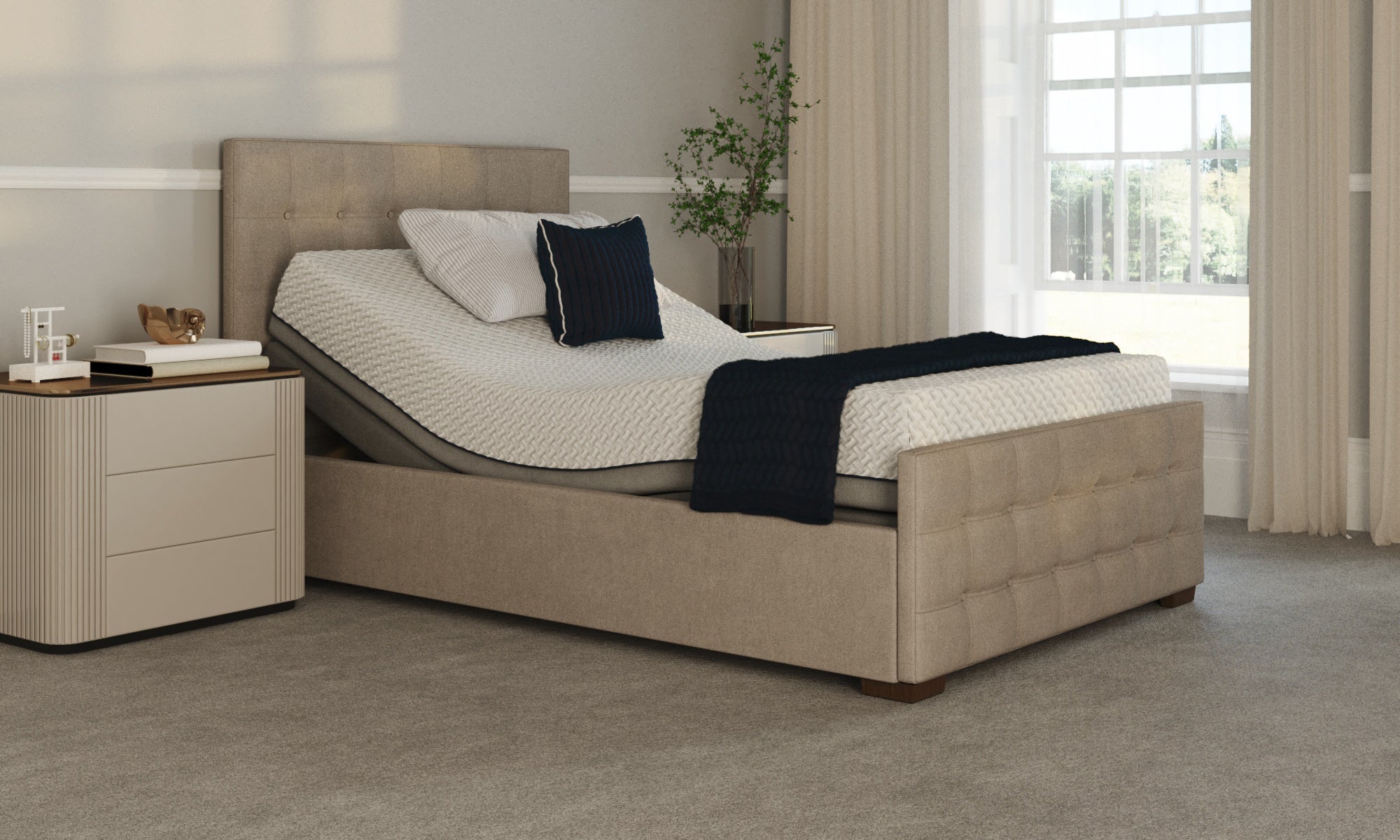 Adjustable hotsell king headboard