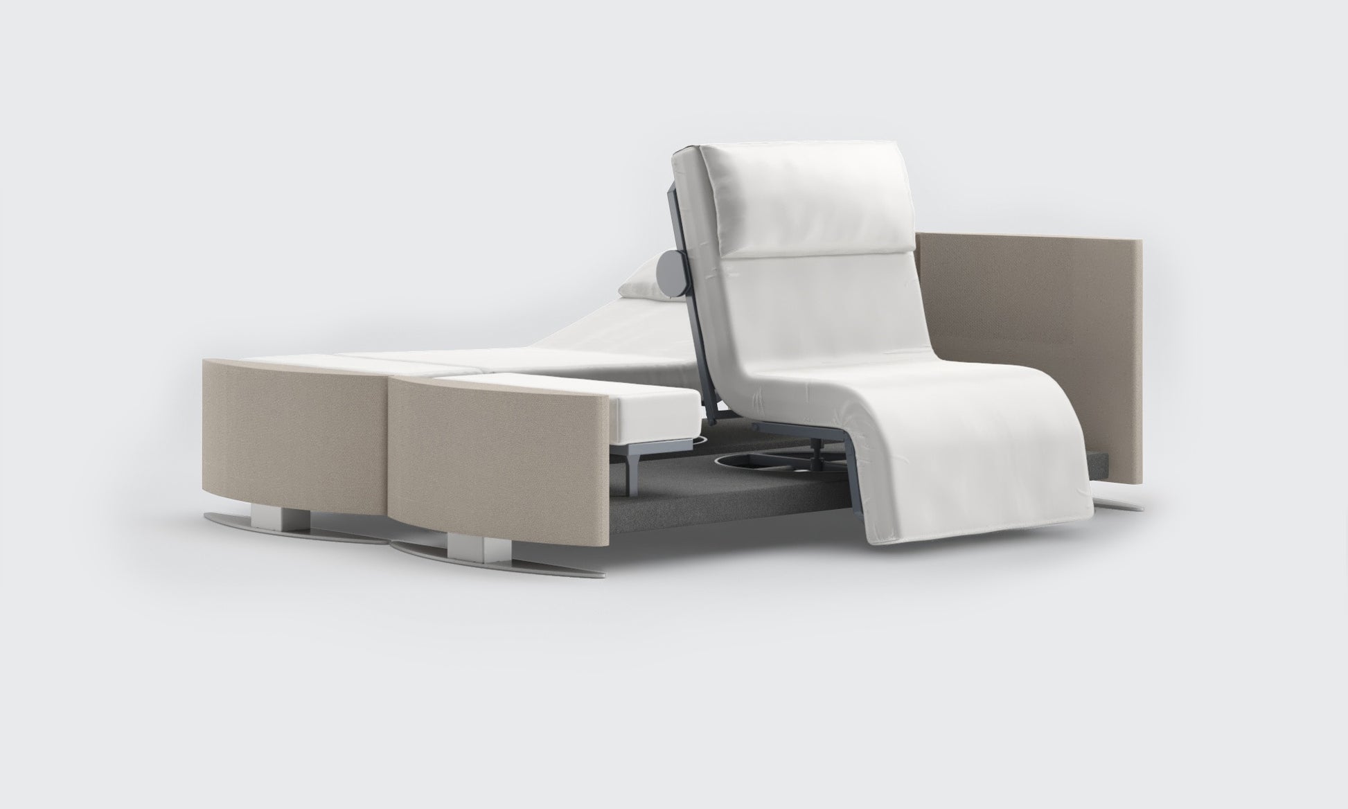 RotoBed® Change Dual Rotating Chair Bed in ivory