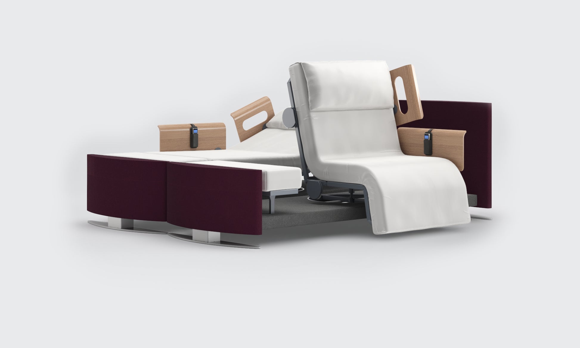 RotoBed® Change Dual Rotating Chair Bed in wine 