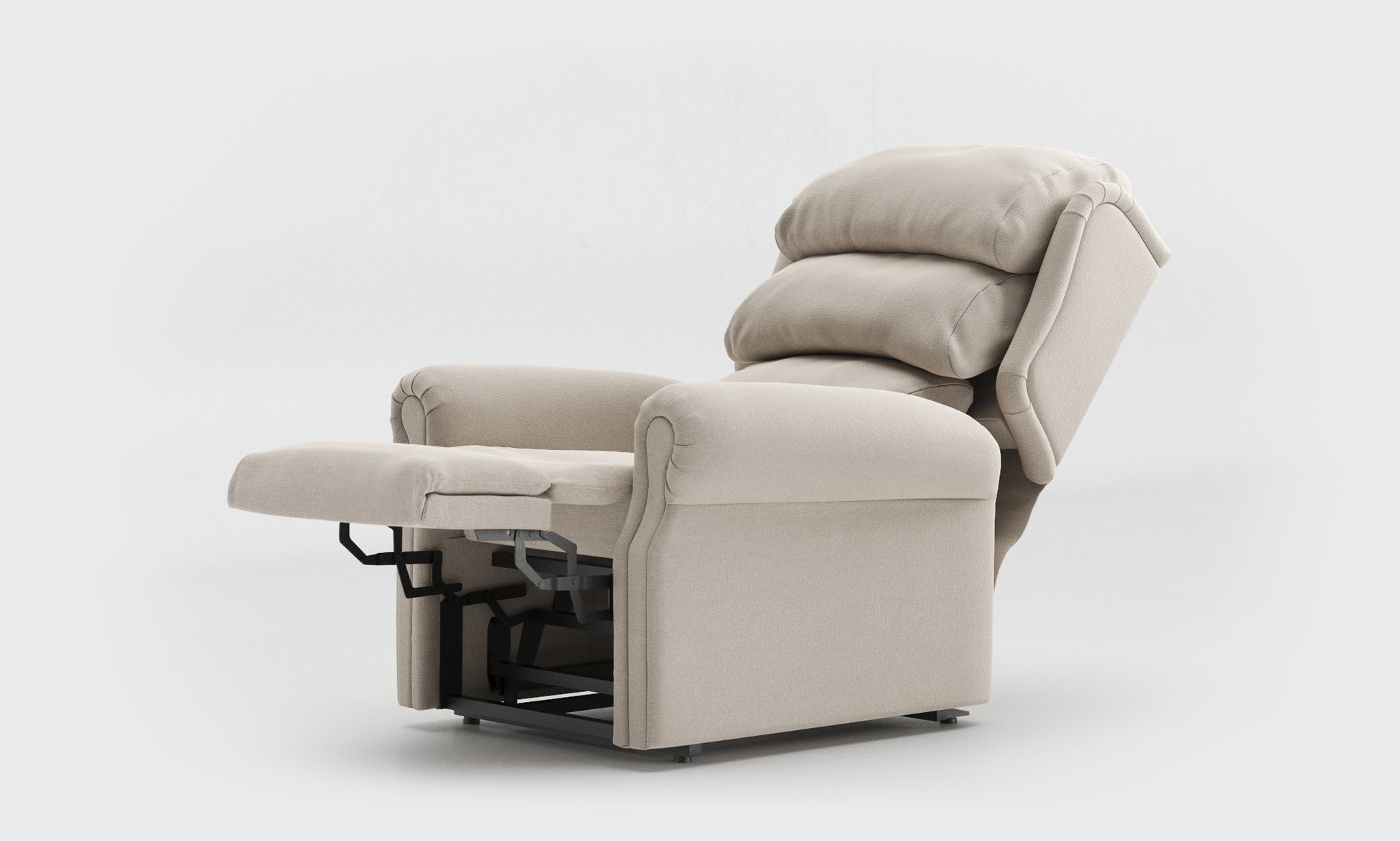 Adara Riser Recliner Chair standard waterfall fabric linen