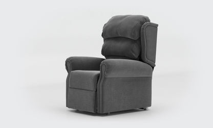 adara rise recliner chair compact waterfall fabric anthracite