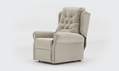 Adara Rise Recliner Chair standard buttons leather sisal