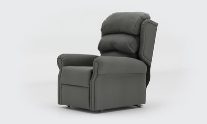Adara Riser Recliner Chair standard waterfall leather lichtgrau