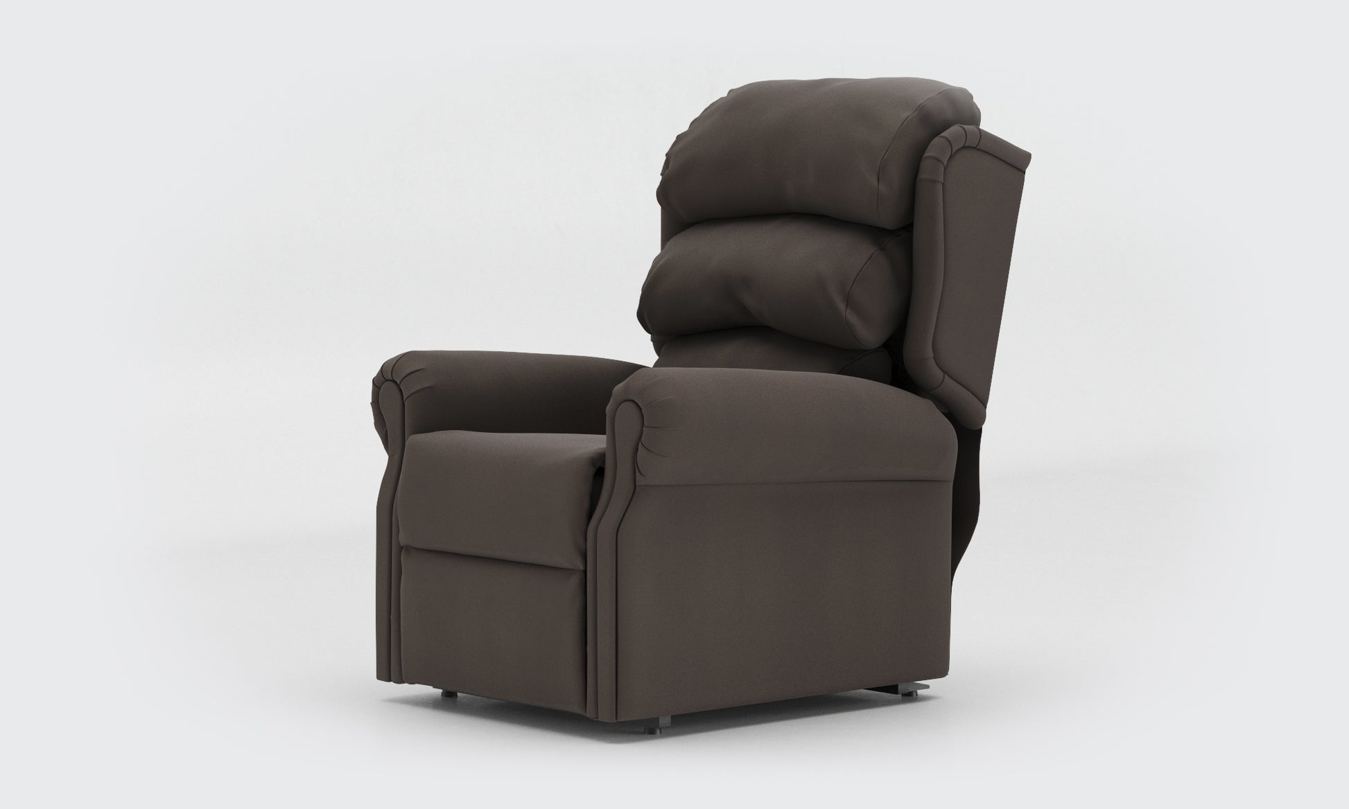 Adara Riser Recliner Chair standard waterfall leather meteor