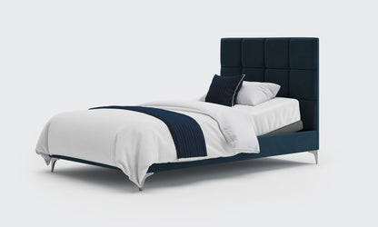 borg 4ft small double bed and mattress in the royal velvet material