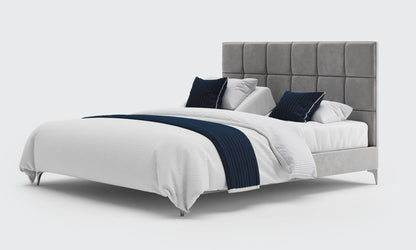 borg 6ft super king dual bed and mattress in the cedar velvet material