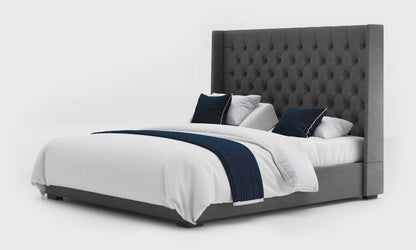 kensington 6ft super king dual bed and mattress in the anthracite material