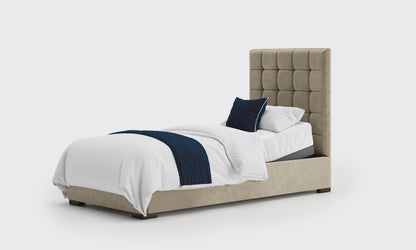 stratton 3ft bed and mattress in the cedar velvet material