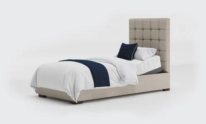 stratton 3ft bed and mattress in the linen material