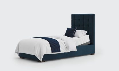 Stratton 3ft single bed and mattress in the royal velvet material