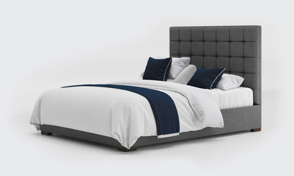 stratton 5ft king dual bed and mattresses in the anthracite material