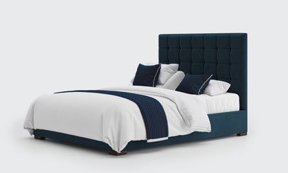 stratton 5ft king dual bed and mattresses in the royal velvet material
