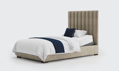 versailles 4ft bed and mattress in the cedar velvet material