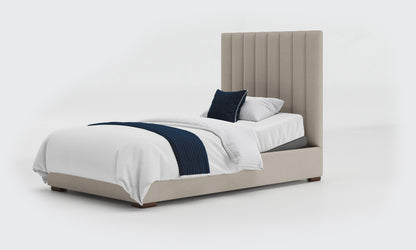 versailles 4ft bed and mattress in the linen material