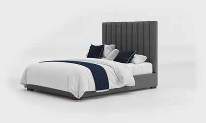versailles 5ft king dual bed and mattress in the anthracite 