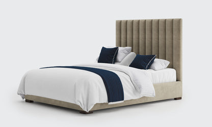 versailles 5ft king dual bed and mattress in the cedar velvet material