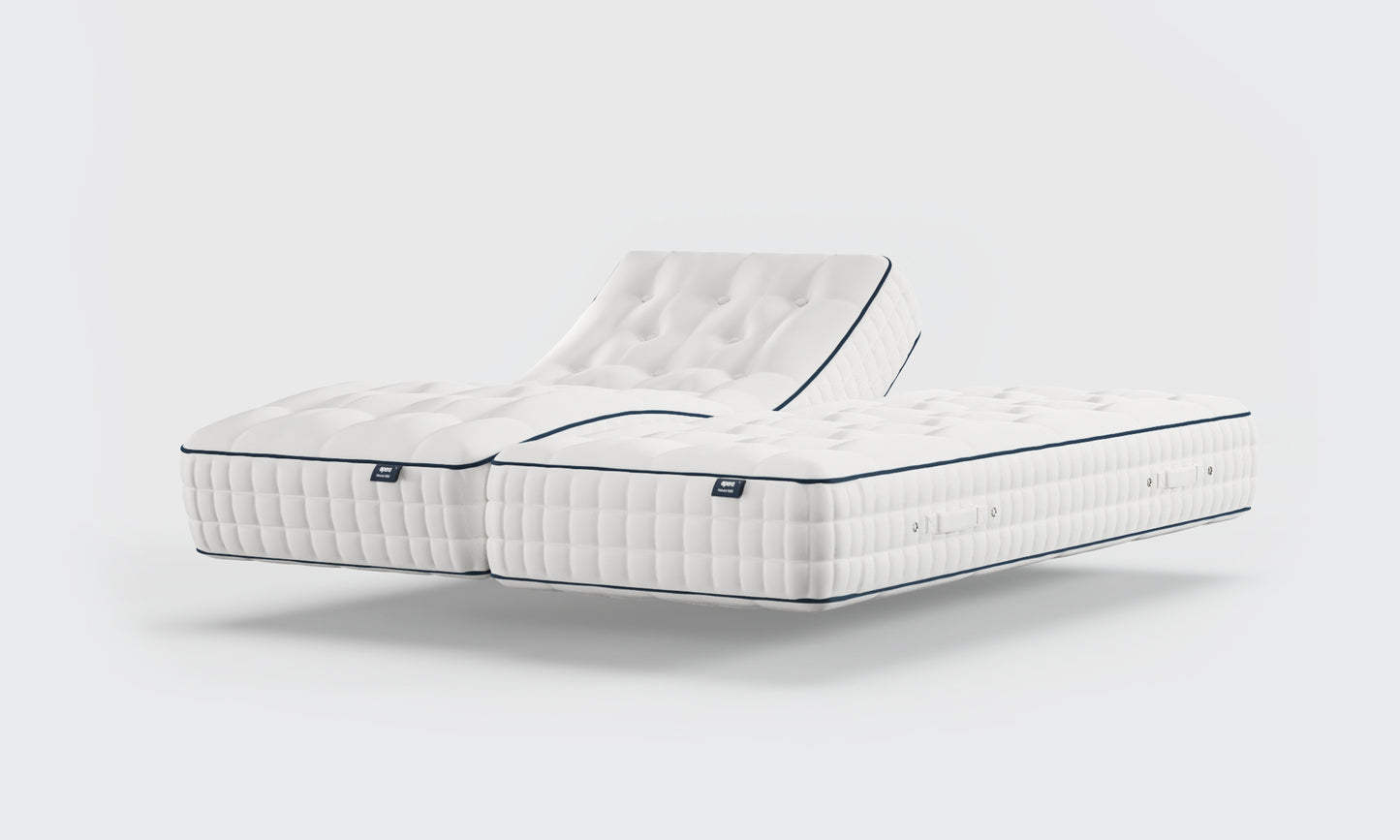natural 1000 5ft dual comfort mattress profiling side