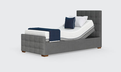 edel 3ft bed in anthracite and an emerald headboard 