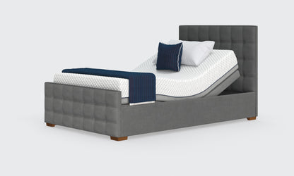 edel 4t bed in anthracite and a emerald headboard